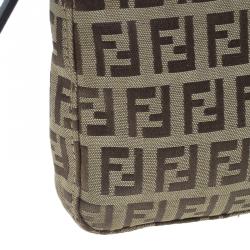 مملوكة مسبقًا حقيبة فندي زوكينو بني ميني للكتف