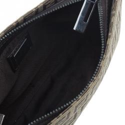 مملوكة مسبقًا حقيبة فندي زوكينو بني ميني للكتف