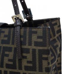 مملوكة مسبقًا Fendi Brown Zucca Small Shoulder Bag