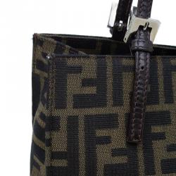 مملوكة مسبقًا Fendi Brown Zucca Small Shoulder Bag