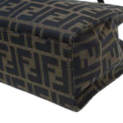مملوكة مسبقًا Fendi Brown Zucca Small Shoulder Bag