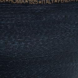 مملوكة مسبقًا Fendi Black Raffia Shopper Bag