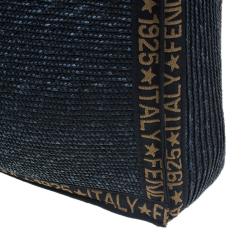 مملوكة مسبقًا Fendi Black Raffia Shopper Bag