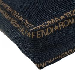 مملوكة مسبقًا Fendi Black Raffia Shopper Bag