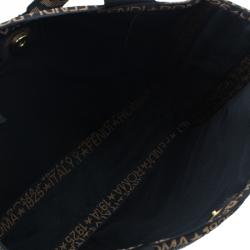 مملوكة مسبقًا Fendi Black Raffia Shopper Bag