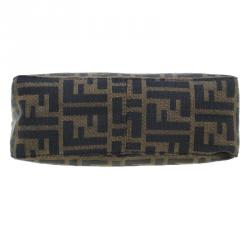 Pre Owned Fendi Brown Zucca Small Shoulder Bag
