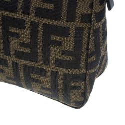Pre Owned Fendi Brown Zucca Small Shoulder Bag
