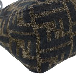 Pre Owned Fendi Brown Zucca Small Shoulder Bag