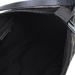 Pre Owned Fendi Brown Zucca Small Shoulder Bag