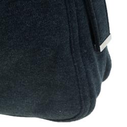 Fendi Grey Felt Baguette Shoulder Bag