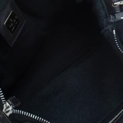 Fendi Grey Felt Baguette Shoulder Bag