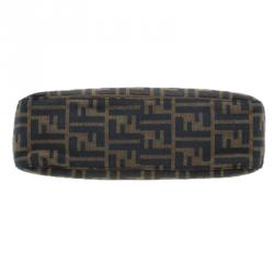 Fendi Brown Tobacco Zucca Long Baguette Shoulder Bag