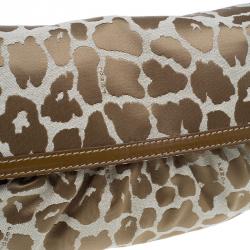 Pre Owned Fendi Giraffe Print Chef Hobo Shoulder Bag