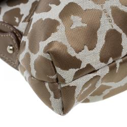 Pre Owned Fendi Giraffe Print Chef Hobo Shoulder Bag