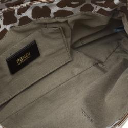 Pre Owned Fendi Giraffe Print Chef Hobo Shoulder Bag