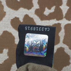 Pre Owned Fendi Giraffe Print Chef Hobo Shoulder Bag