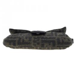 Fendi Wool Zucca Baguette Shoulder Bag