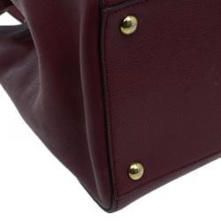 Pre Owned حقيبة فندي توجور جلد سافيانو أحمر