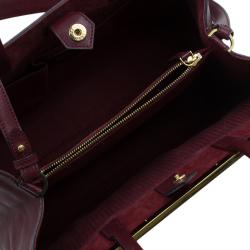 Pre Owned حقيبة فندي توجور جلد سافيانو أحمر