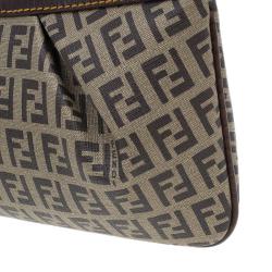 مملوكة مسبقًا Fendi Zucchino Coated Canvas Baguette Small Shoulder bag