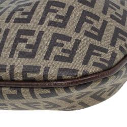مملوكة مسبقًا Fendi Zucchino Coated Canvas Baguette Small Shoulder bag