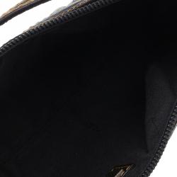 مملوكة مسبقًا Fendi Zucchino Coated Canvas Baguette Small Shoulder bag