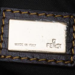 مملوكة مسبقًا Fendi Zucchino Coated Canvas Baguette Small Shoulder bag