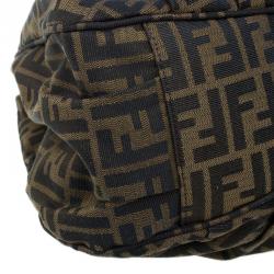 Fendi Brown Zucca Canvas Large Mia Tote