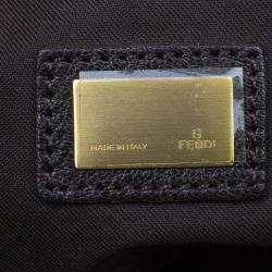 Pre Owned Fendi Dark Brown Pony Hair Chef Shoulder Bag