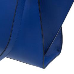 Pre Owned Fendi Blue Calfskin Leather 3Jours Tote Bag with Wallet