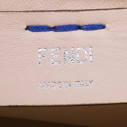 Pre Owned Fendi Blue Calfskin Leather 3Jours Tote Bag with Wallet