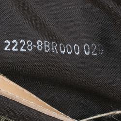Fendi Beige and brown Zucchino Baguette Shoulder Bag