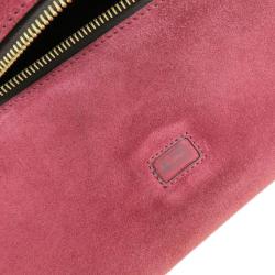 Pre Owned Fendi Pequin Pink Leather Pecan Hobo