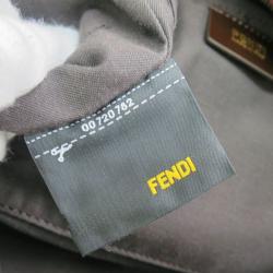 Pre Owned Fendi Pequin Pink Leather Pecan Hobo
