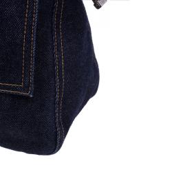 Pre Owned Fendi Denim and Leather Mama Shoulder Bag