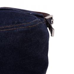 Pre Owned Fendi Denim and Leather Mama Shoulder Bag