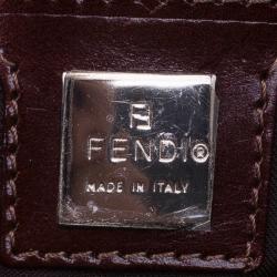 Pre Owned Fendi Denim and Leather Mama Shoulder Bag