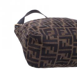 Pre Owned Fendi brown Zucca Hobo Shoulder bag