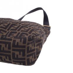 Pre Owned Fendi brown Zucca Hobo Shoulder bag