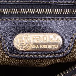 Pre Owned Fendi brown Zucca Hobo Shoulder bag