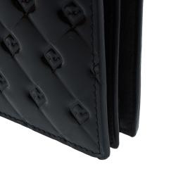 Pre Owned Fendi Black Patent Leather Fendilicious Wallet On Chain