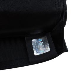 Pre Owned Fendi Black Patent Leather Fendilicious Wallet On Chain