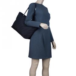 Pre Owned Fendi Tobacco Zucca Roll Tote Bag