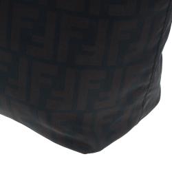 Pre Owned Fendi Tobacco Zucca Roll Tote Bag