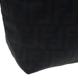 Pre Owned Fendi Tobacco Zucca Roll Tote Bag