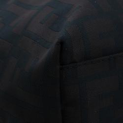 Pre Owned Fendi Tobacco Zucca Roll Tote Bag