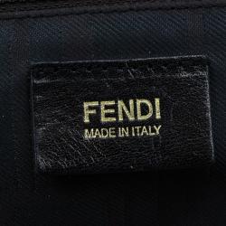 Pre Owned Fendi Tobacco Zucca Roll Tote Bag