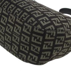 Fendi Brown Zucca Canvas Baguette Shoulder Bag