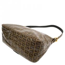 مملوكة مسبقًا حقيبة كتف فندي ماما فورإيفر كانفاس مقوى زوكينو توباكو 