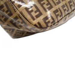 مملوكة مسبقًا حقيبة كتف فندي ماما فورإيفر كانفاس مقوى زوكينو توباكو 